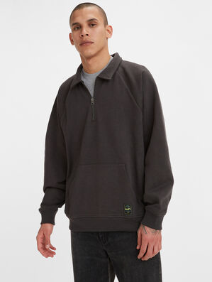 Quarter-Zip Collar Sweatshirt