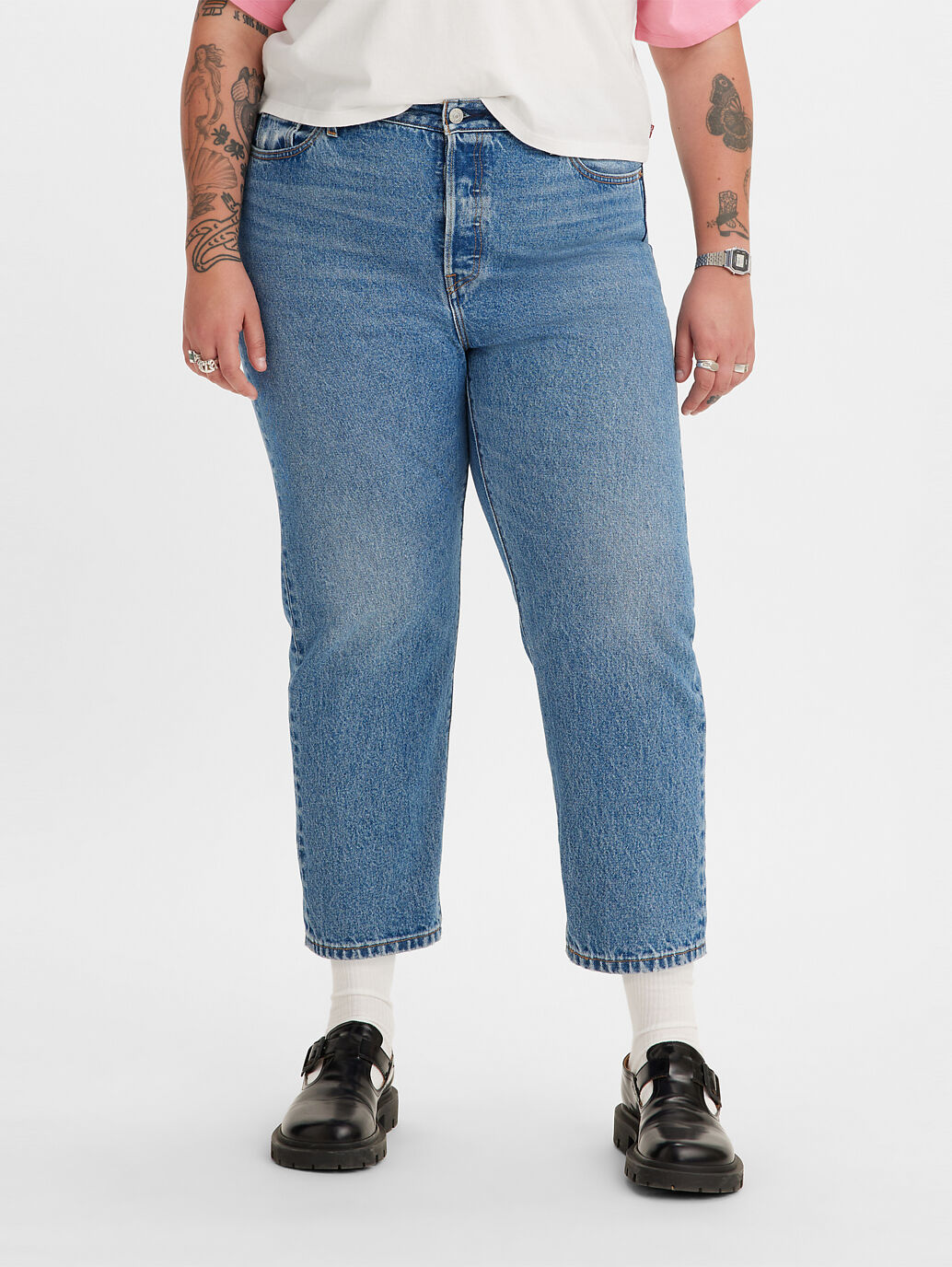 Blue Cropped 501® Original Jeans Plus Size for Women