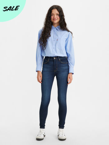 Mount Vesuv analogi komponent Dark Blue Mile High Super Skinny Jeans For Women