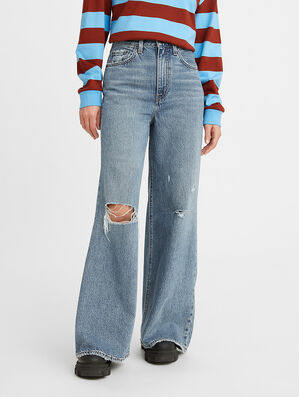 High Loose Flare Jeans